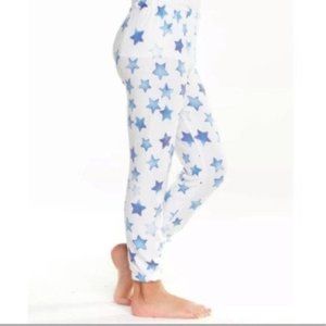 NEW Chaser Indigo Blue Stars Lounge Joggers | Large